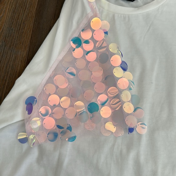 White Sequins Shirt - Picture 4 of 5